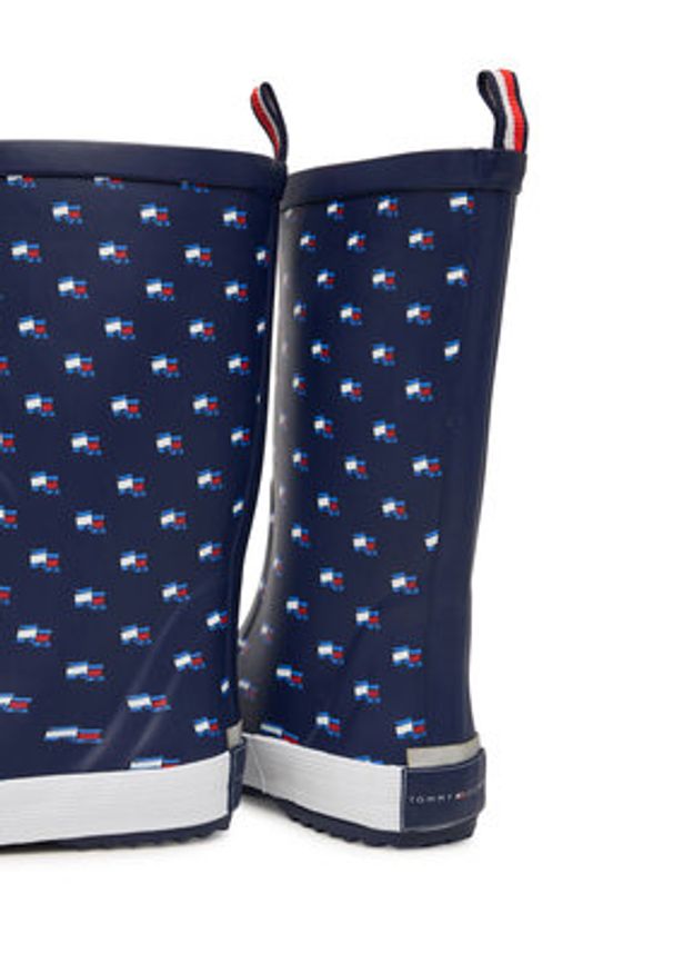 TOMMY HILFIGER - Tommy Hilfiger Kalosze Rain Boot T3XC-33922-1846 S Granatowy. Kolor: niebieski. Materiał: syntetyk