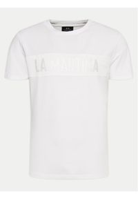 La Martina T-Shirt YMR305 JS324 Biały Regular Fit. Kolor: biały. Materiał: bawełna