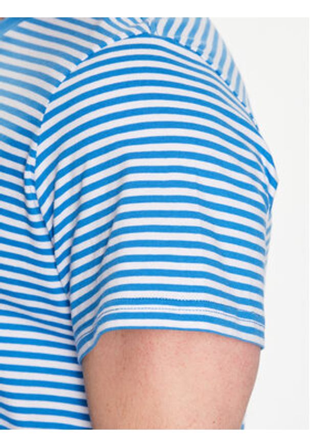 Tommy Jeans T-Shirt Classics Stripe DM0DM05515 Niebieski Regular Fit. Kolor: niebieski. Materiał: bawełna