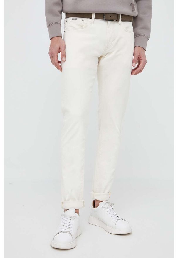 Pepe Jeans jeansy Stanley męskie. Kolor: beżowy