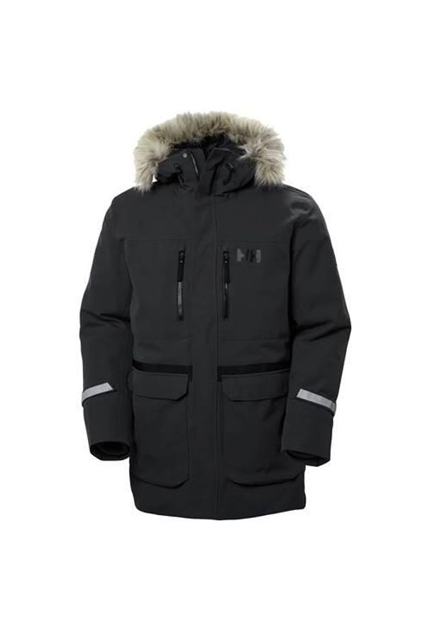 Kurtka uniwersalna męska Helly Hansen 53848990. Typ kołnierza: kaptur. Kolor: czarny. Materiał: syntetyk. Długość: długie