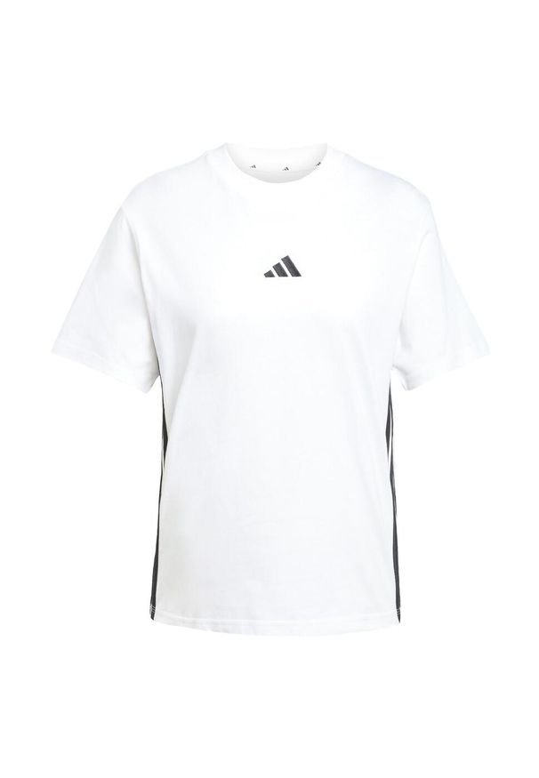 Adidas - Koszulka Essentials 3-Stripes Cotton. Kolor: biały, czarny, wielokolorowy. Materiał: bawełna