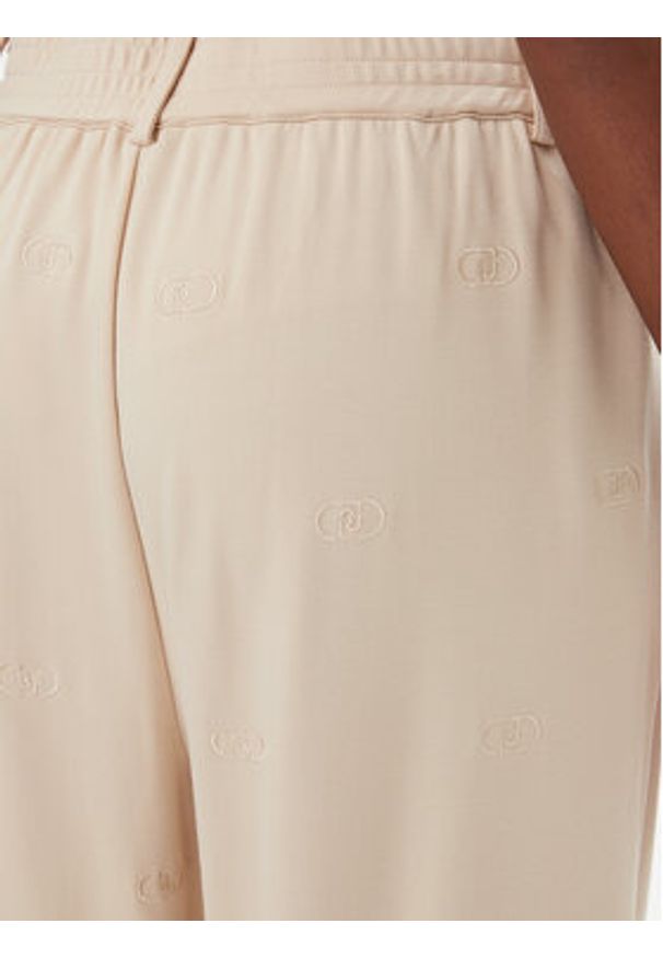 Liu Jo Sport Spodnie dresowe TA5193 J5942 Beżowy Relaxed Fit. Kolor: beżowy. Materiał: bawełna