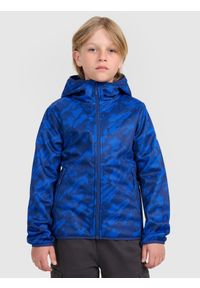 4f - 4F Kurtka softshell wiatroodporna membrana 5000 chłopięca - multikolor 164 (13-14 lat). Okazja: na co dzień. Kolor: wielokolorowy. Materiał: softshell. Sezon: lato. Styl: klasyczny, casual