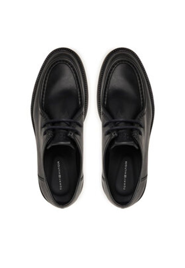 TOMMY HILFIGER - Tommy Hilfiger Półbuty Comfort Lwt Moc Toe FM0FM05588 Czarny. Kolor: czarny. Materiał: skóra