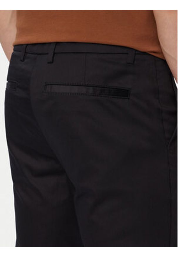 BOSS Spodnie materiałowe P-Kaiton1 50553841 Czarny Slim Fit. Kolor: czarny. Materiał: bawełna