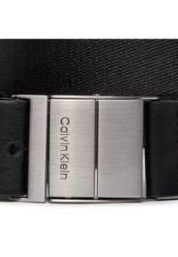 Calvin Klein Pasek Męski Iconic Plaque K50K510954 Czarny. Kolor: czarny. Materiał: materiał