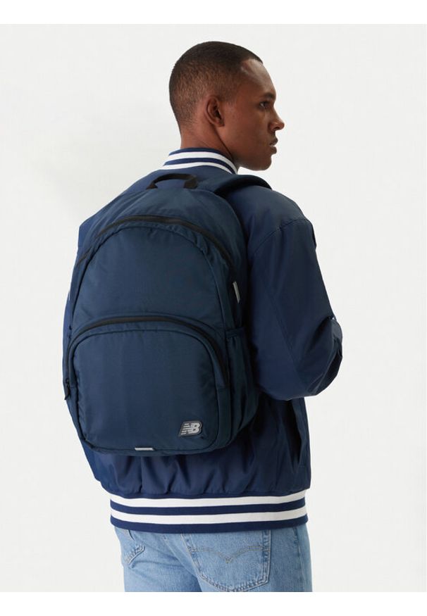 New Balance Plecak LAB51524NNY Granatowy. Kolor: niebieski. Materiał: materiał