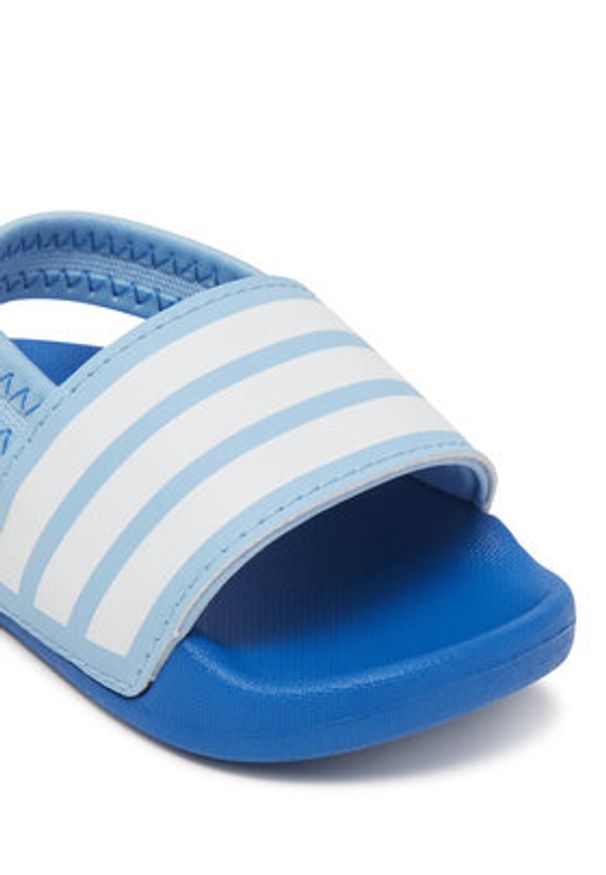 Adidas - adidas Sandały adilette Estrap JR5327 Błękitny. Kolor: niebieski