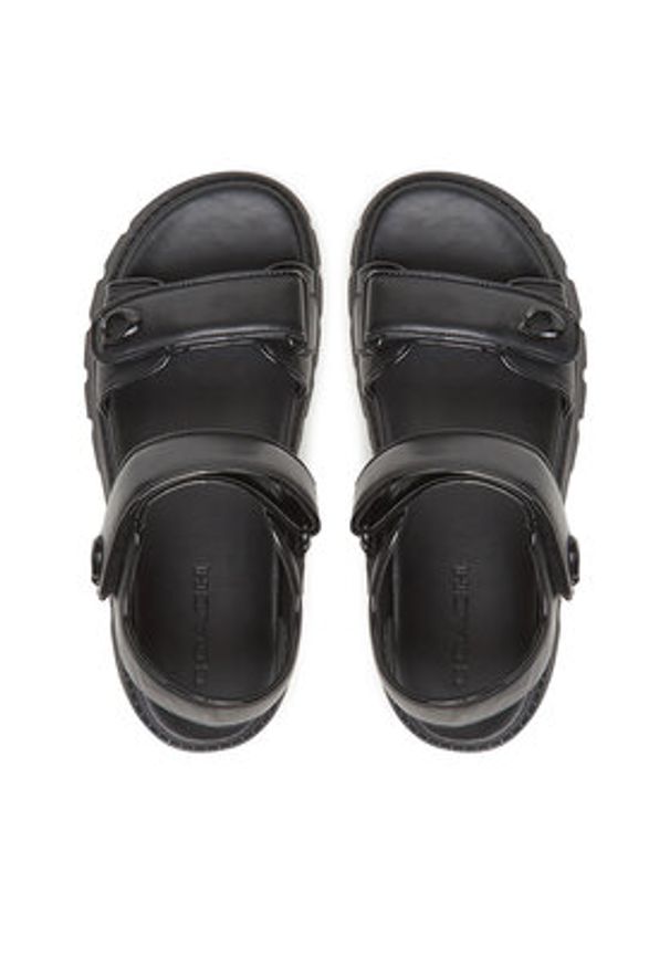 Coach Sandały Brynn CAR57 Czarny. Kolor: czarny. Materiał: skóra