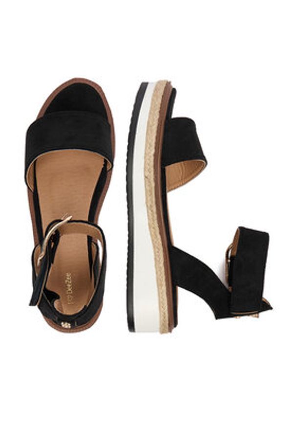 DeeZee Sandały CEO-WS091-01 Czarny. Kolor: czarny. Materiał: materiał