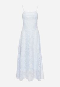 Born2be - Jasnoniebieska Rozkloszowana Sukienka Vices z Gorsetowym Wiązaniem Fenosella. Okazja: na imprezę. Typ kołnierza: dekolt gorset. Kolor: niebieski. Długość rękawa: na ramiączkach. Sezon: lato. Typ sukienki: gorsetowe. Styl: elegancki #2