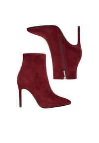 Eva Minge Botki EO-ELAINA-E123-02B Bordowy. Kolor: czerwony. Materiał: skóra, zamsz #6