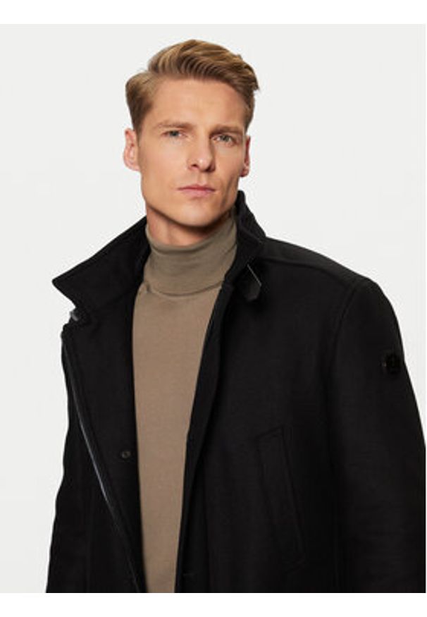 JOOP! Płaszcz wełniany 17 JC-251Makse 30043638 Czarny Regular Fit. Kolor: czarny. Materiał: wełna