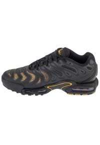 Nike - Buty sportowe Sneakersy męskie, Air Max Plus Drift PSG. Kolor: czarny. Model: Nike Air Max. Sport: turystyka piesza