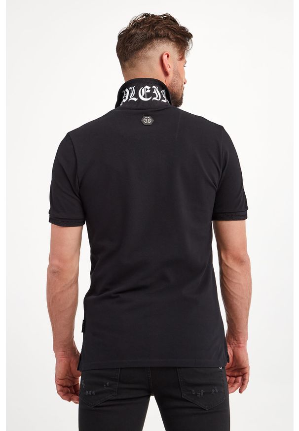 Philipp Plein - Polo PHILIPP PLEIN. Typ kołnierza: polo. Długość rękawa: krótki rękaw. Długość: krótkie. Wzór: haft. Styl: klasyczny