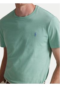 Polo Ralph Lauren T-Shirt 710671438507 Zielony Custom Slim Fit. Typ kołnierza: polo. Kolor: zielony. Materiał: bawełna #4