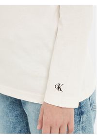 Calvin Klein Jeans Bluzka IU0IU00519 Écru Regular Fit. Materiał: bawełna #3