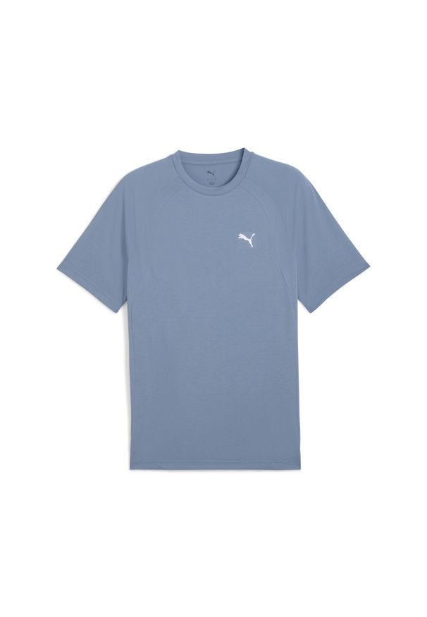 Puma - Męska koszulka Evostripe PUMA Cool Blue. Kolor: niebieski. Sport: fitness