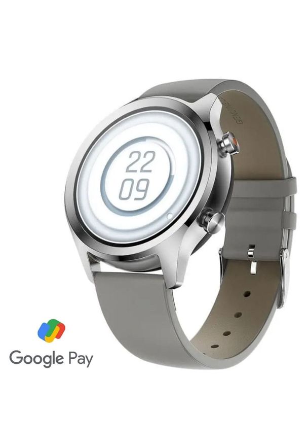 TICWATCH smartwatch C2+, Platinum Silver. Rodzaj zegarka: smartwatch. Kolor: srebrny