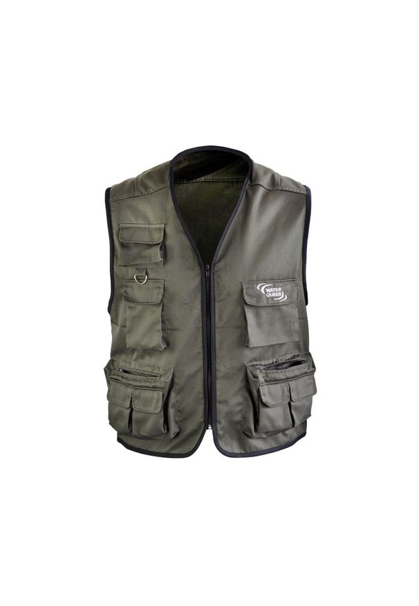 WATERQUEEN - Kamizelka WaterQueen 10 Poches. Kolor: szary