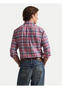 Polo Ralph Lauren Koszula 710922273006 Różowy Custom Fit. Typ kołnierza: polo. Kolor: różowy. Materiał: bawełna #7