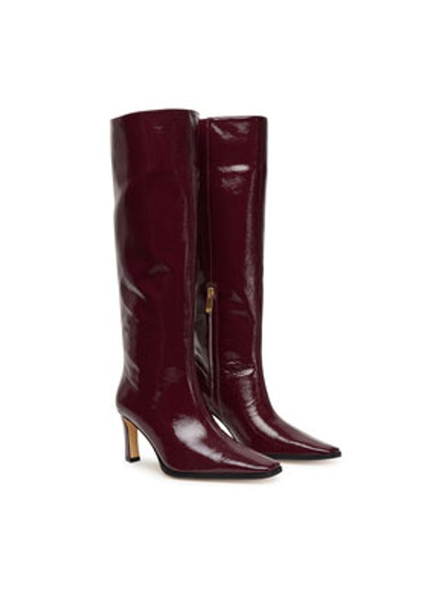 MICHAEL Michael Kors Kozaki Darrah 40F5DRMB5A Czerwony. Kolor: czerwony. Materiał: skóra, lakier