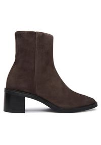 Calvin Klein Botki HW0HW02592 Czarny. Kolor: czarny. Materiał: skóra, zamsz