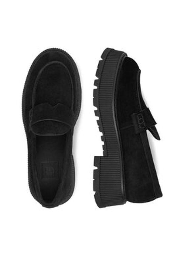 G-Star RAW - G-Star Raw Loafersy EO-HAYAT-9001-25 Czarny. Kolor: czarny. Materiał: zamsz, skóra