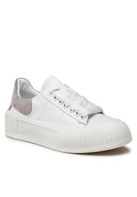 Gino Rossi Sneakersy 1001-1 Biały. Kolor: biały. Materiał: skóra