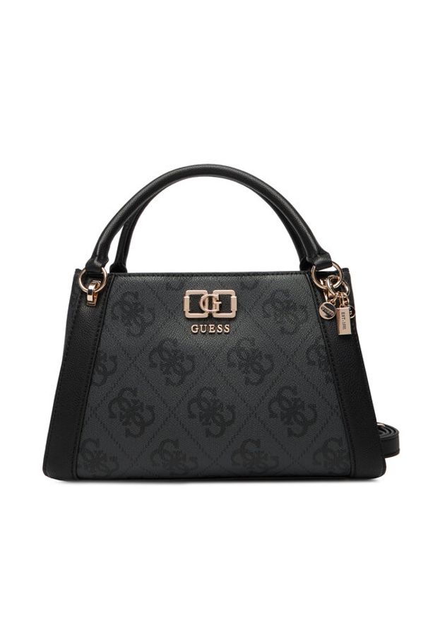 Guess Torebka Karnilla Logo HWOS99 01060 Szary. Kolor: szary. Materiał: skórzane