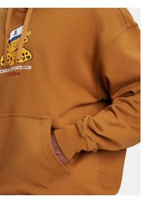 Adidas - adidas Bluza Wabash JW0167 Brązowy Loose Fit. Kolor: brązowy. Materiał: bawełna #5