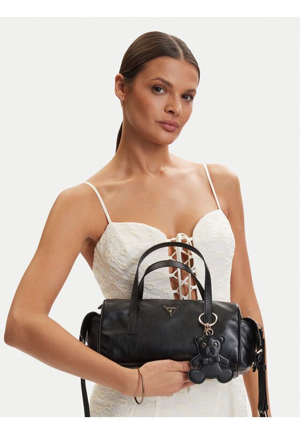 Guess Torebka 182149 Czarny. Kolor: czarny. Materiał: skórzane