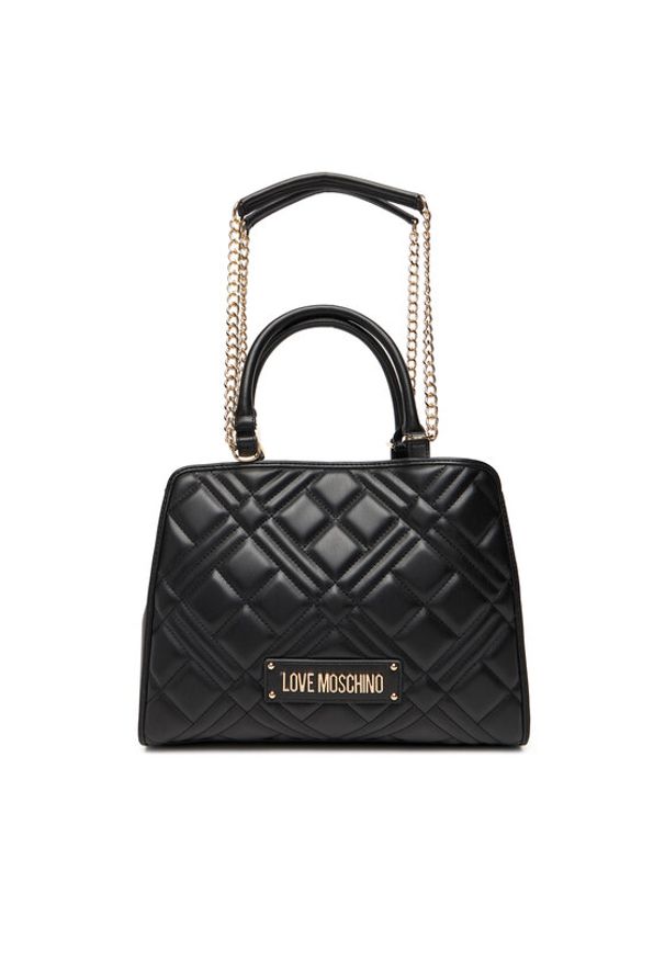 Love Moschino - LOVE MOSCHINO Torebka JC4111PP0NLA0000 Czarny. Kolor: czarny. Materiał: skórzane