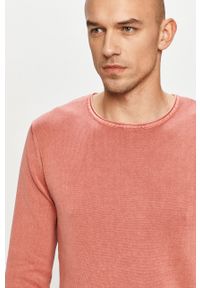 Jack & Jones - Sweter 12174001. Okazja: na co dzień. Kolor: różowy. Materiał: dzianina. Styl: casual