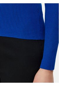 Morgan Sweter 232-MBANZA Niebieski Slim Fit. Kolor: niebieski. Materiał: wiskoza