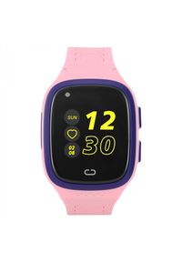 GARETT - Smartwatch Garett Kids Rock 4G RT różowy. Rodzaj zegarka: smartwatch. Kolor: różowy. Materiał: materiał. Styl: rockowy #3