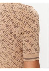 Guess Sukienka dzianinowa W3YK39 Z37K0 Beżowy Slim Fit. Kolor: beżowy. Materiał: wiskoza #4