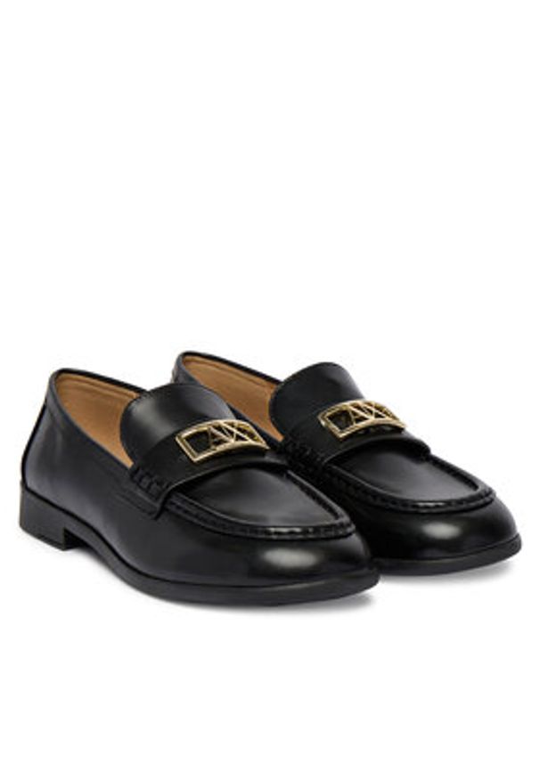 Armani Exchange Loafersy XW002579 AF17474 UC001 Czarny. Kolor: czarny. Materiał: skóra