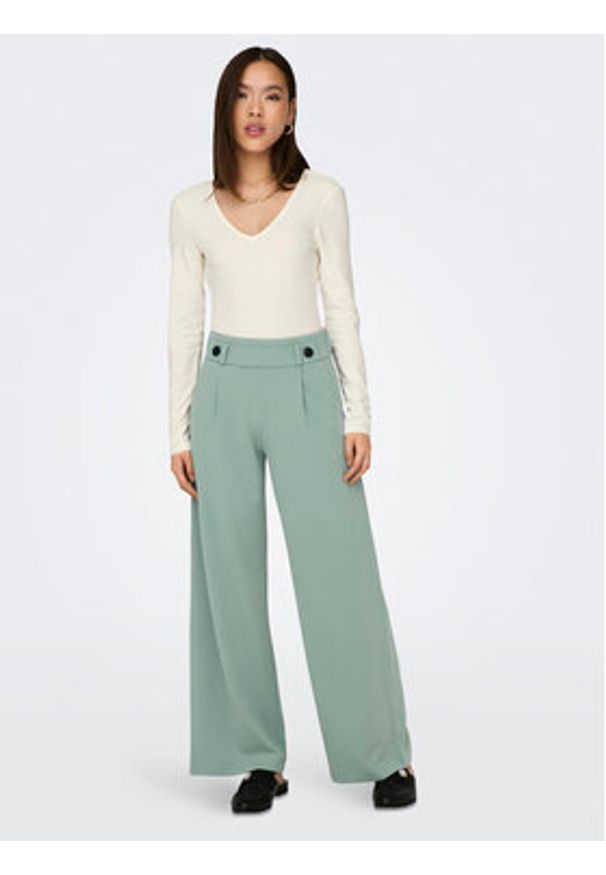 JDY Spodnie materiałowe Geggo 15208430 Zielony Wide Leg. Kolor: zielony. Materiał: syntetyk