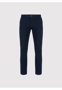 Pako Lorente - PAKO LORENTE – Granatowe spodnie chino. Okazja: na co dzień. Kolor: niebieski. Materiał: bawełna, elastan. Wzór: gładki. Sezon: wiosna. Styl: casual #3