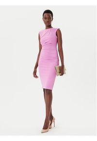 Rinascimento Sukienka koktajlowa CFC0125332003 Różowy Slim Fit. Kolor: różowy. Materiał: syntetyk. Styl: wizytowy #3