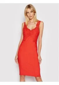 Marciano Guess Sukienka koktajlowa 1GG745 6058A Czerwony Slim Fit. Kolor: czerwony. Styl: wizytowy #1