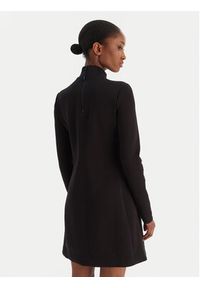 Calvin Klein Jeans Sukienka codzienna Ls Scuba Fit And Flare LV044D222G Czarny Regular Fit. Okazja: na co dzień. Kolor: czarny. Materiał: bawełna. Typ sukienki: proste. Styl: casual #4