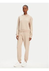 Hugo - HUGO Bluza 50490594 Beżowy Regular Fit. Kolor: beżowy. Materiał: bawełna #2