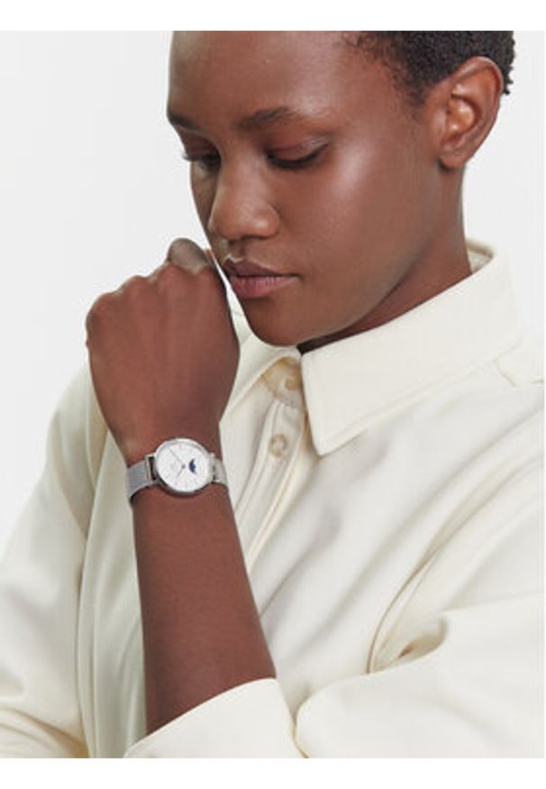 Daniel Wellington Zegarek DW00100772 Srebrny. Kolor: srebrny