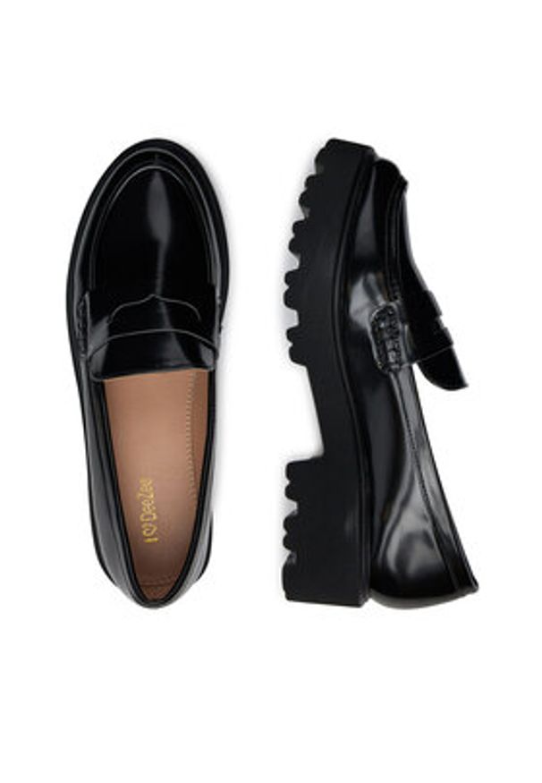 DeeZee Loafersy 3976-1 Czarny. Kolor: czarny. Materiał: syntetyk, materiał