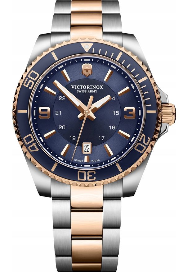 VICTORINOX - Zegarek Victorinox Zegarek męski Victorinox 241950 srebrny. Kolor: srebrny