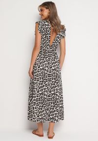 Born2be - Brązowa Bawełniana Sukienka Boho Wiązana z Tyłu Brynivia. Okazja: na spacer, na co dzień. Kolor: brązowy. Materiał: bawełna. Długość rękawa: krótki rękaw. Typ sukienki: proste. Styl: boho #6