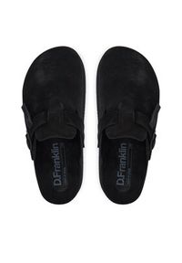 D.Franklin Klapki DFSH414005 Czarny. Kolor: czarny. Materiał: skóra, zamsz #2